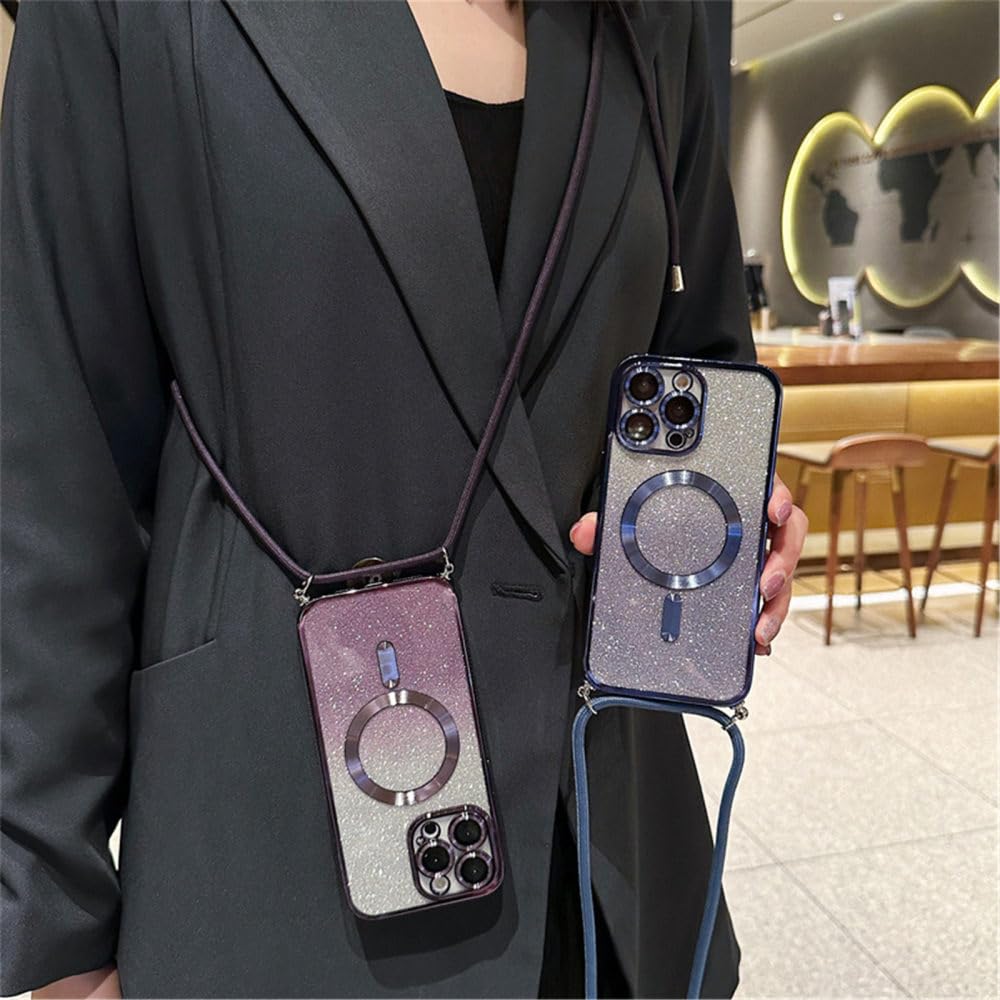 Amazon.co.jp: クロスボディストラップ グラデーショングリッター